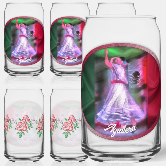 Vaso Con Forma De Lata Bailarina mexicana 0175 (Subido por el creador)