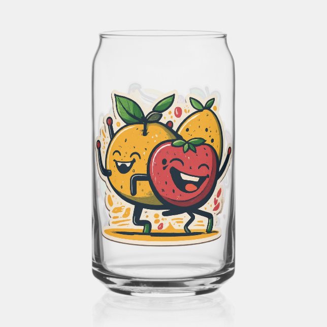 Vaso Con Forma De Lata baile divertido de la fruta festa (Anverso)