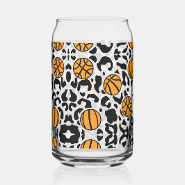 Vaso Con Forma De Lata Baloncesto Leopard Print