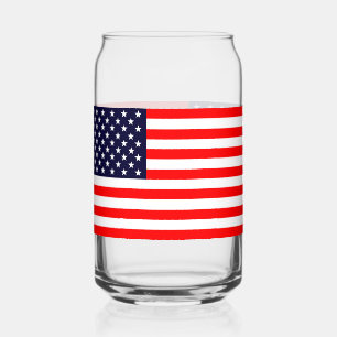 Vaso Con Forma De Lata Bandera americana puede enlutar un solo o conjunto