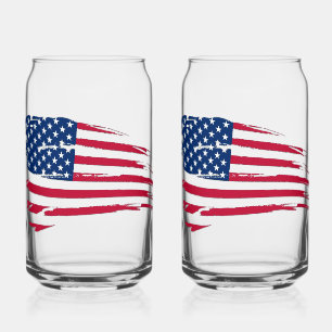 Vaso Con Forma De Lata Bandera atípica estadounidense