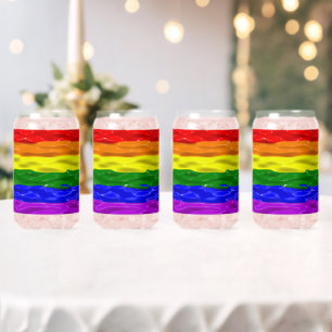 Vaso Con Forma De Lata Bandera de orgullo de SlipperyJoe's brillo líquido