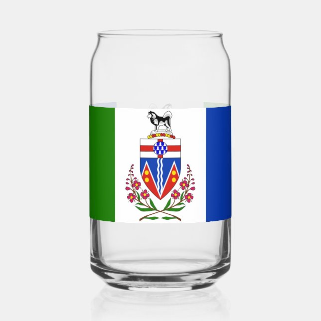 Vaso Con Forma De Lata Bandera de Yukón (Anverso)