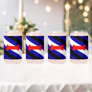 Vaso Con Forma De Lata Bandera del orgullo del juego de cachorros de Slip