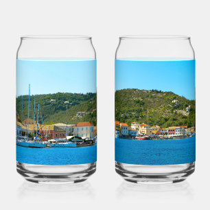 Vaso Con Forma De Lata Bandera del puerto de Antipaxos