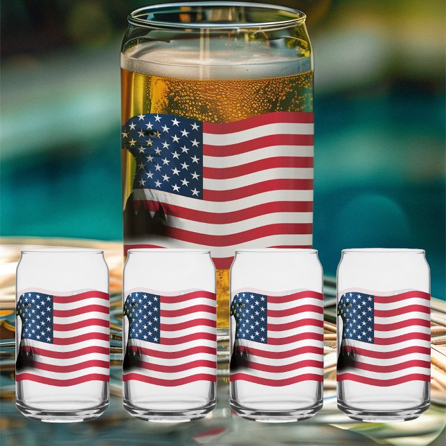 Vaso Con Forma De Lata Bandera estadounidense y águila (Subido por el creador)