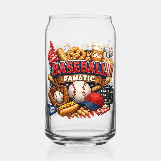 Vaso Con Forma De Lata Baseball fanatic
