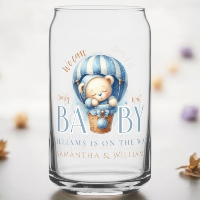 Vaso Con Forma De Lata Bear Bear Blue Hot Air Balloon Rige (Subido por el creador)