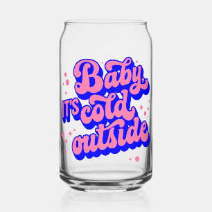 Vaso Con Forma De Lata Bebé juguetón, frío fuera del diseño invernal
