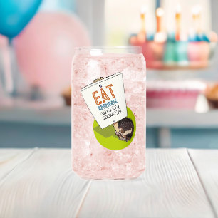 Vaso Con Forma De Lata Beber y ser Rótulo de boletos de merry Hedgehog