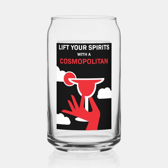 Vaso Con Forma De Lata Bebida de cóctel cosmopolita (Anverso)