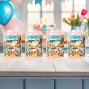 Vaso Con Forma De Lata Bebida de Cumpleaños Vaquera Costera