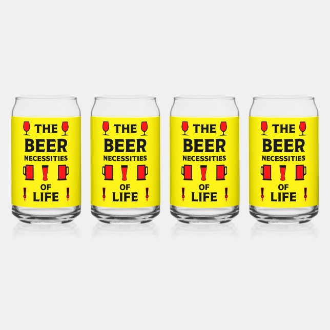 Vaso Con Forma De Lata Bebidas de cerveza de artesanía (Anverso)