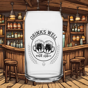 Vaso Con Forma De Lata Bebidas divertidas bien cerveza de arte del mundo