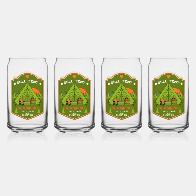 Vaso Con Forma De Lata Bell Tent Glaming (Anverso)