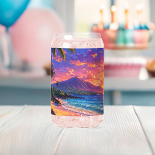 Vaso Con Forma De Lata Belleza de Hawái