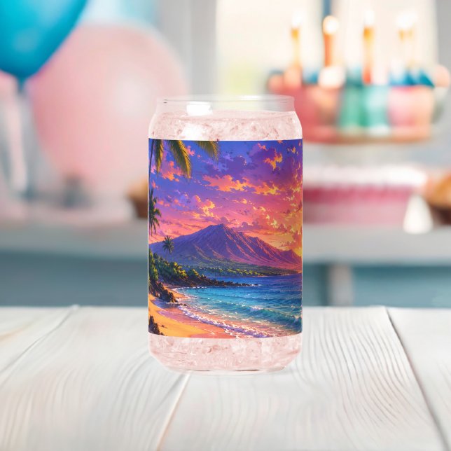 Vaso Con Forma De Lata Belleza de Hawái (Insitu (Baby Shower))