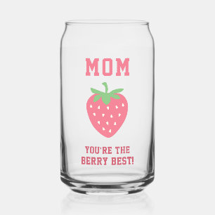 Vaso Con Forma De Lata Berry Best Mom Strawberry