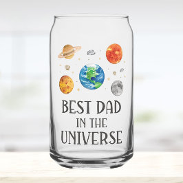 Vaso Con Forma De Lata Best Dad in The Universe Funny Quote Fathers Day