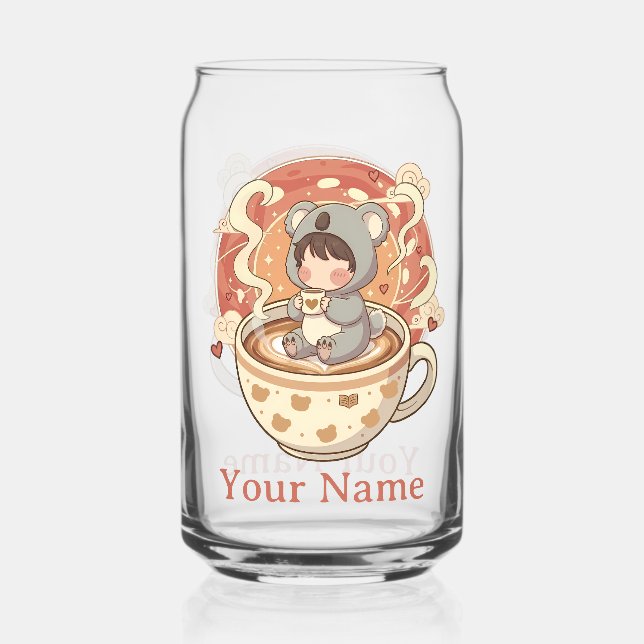 Vaso Con Forma De Lata  Bestie Friendship Chibi Koala Gift Mug (Anverso)