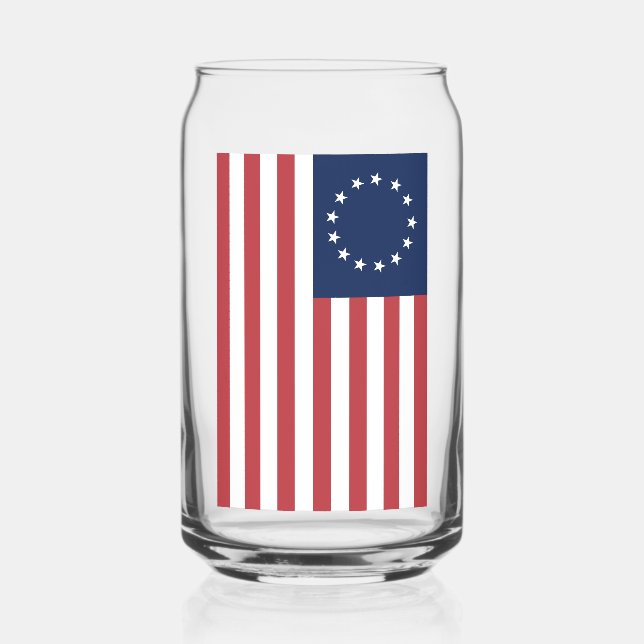 Vaso Con Forma De Lata Betsy Ross Flag Design Drinkware (Anverso)