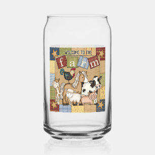 Vaso Con Forma De Lata Bienvenida de granja de cultivo rural