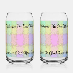 Vaso Con Forma De Lata Bienvenido Soda Glass