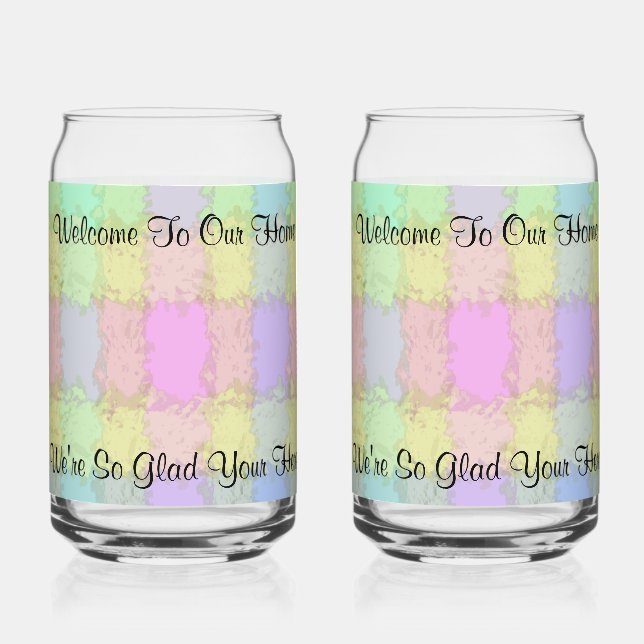 Vaso Con Forma De Lata Bienvenido Soda Glass (Anverso)