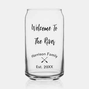 Vaso Con Forma De Lata Bienvenidos Al Nombre De La Familia River personal