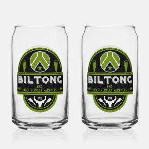 Vaso Con Forma De Lata Biltong Y Cerveza