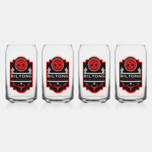 Vaso Con Forma De Lata Biltong Y Cerveza