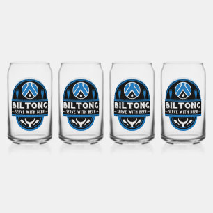 Vaso Con Forma De Lata Biltong Y Cerveza