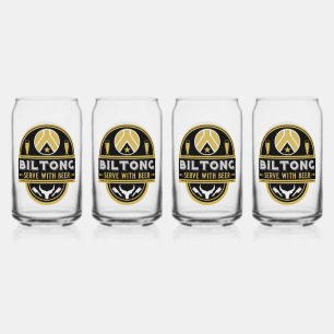 Vaso Con Forma De Lata Biltong Y Cerveza
