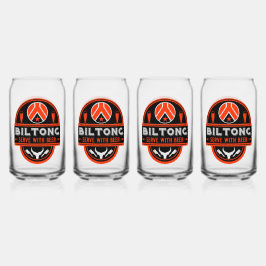 Vaso Con Forma De Lata Biltong Y Cerveza