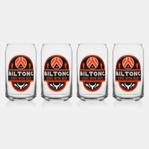 Vaso Con Forma De Lata Biltong Y Cerveza