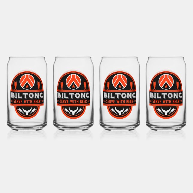 Vaso Con Forma De Lata Biltong Y Cerveza (Anverso)