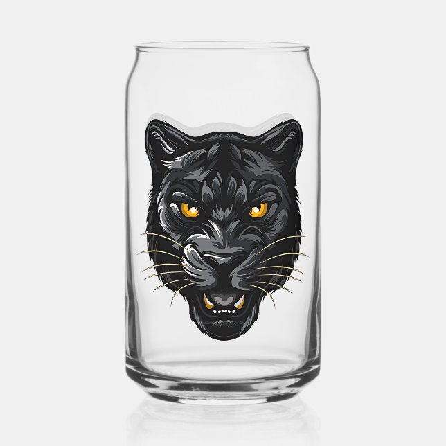 Vaso Con Forma De Lata Black Panther Can Glass (Anverso)