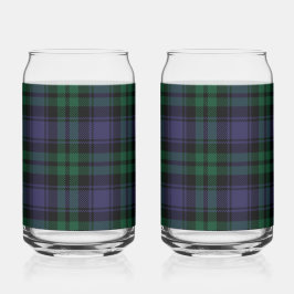 Vaso Con Forma De Lata Black Watch Tartán, Plaid