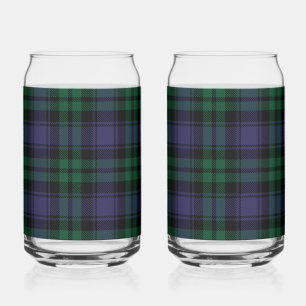 Vaso Con Forma De Lata Black Watch Tartán, Plaid