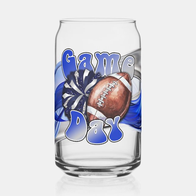 Vaso Con Forma De Lata Blue and Silver Game day (Izquierda)