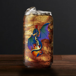Vaso Con Forma De Lata Blue Dragon Sunburst Guitar Music