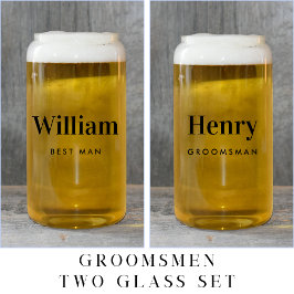 Vaso Con Forma De Lata Boda del mejor hombre groomsman