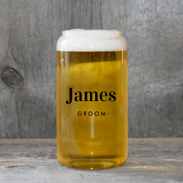 Vaso Con Forma De Lata Boda Groom personalizado