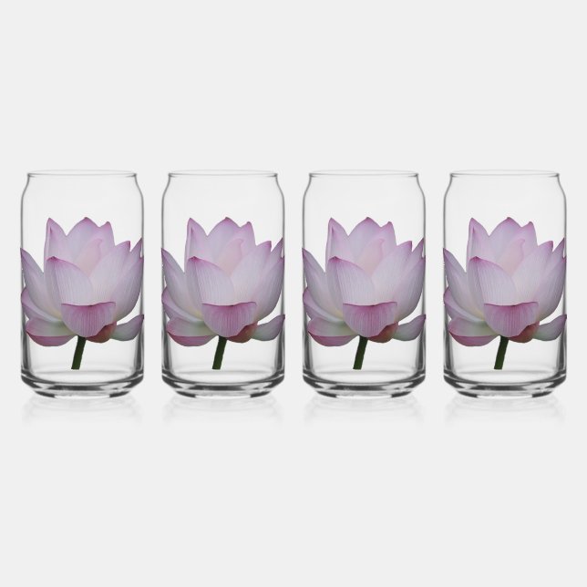 Vaso Con Forma De Lata Boda suave rosa de las flores de Lotus (Anverso)