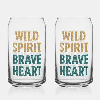 Vaso Con Forma De Lata Boho Adventure Wild Spirit Brave Heart
