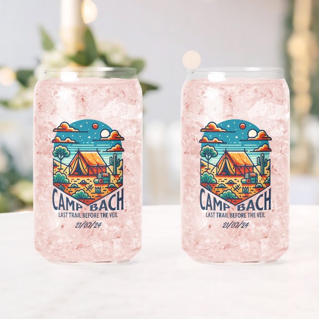 Vaso Con Forma De Lata boho camping bachelorette (Insitu (Boda))