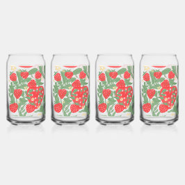 Vaso Con Forma De Lata Boho Strawberries
