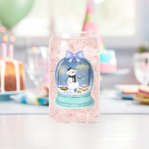 Vaso Con Forma De Lata Bola de nieve de Janucá