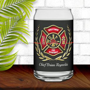Vaso Con Forma De Lata Bombero personalizado