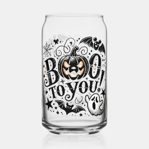 Vaso Con Forma De Lata Boo A Ti Saludos De Halloween